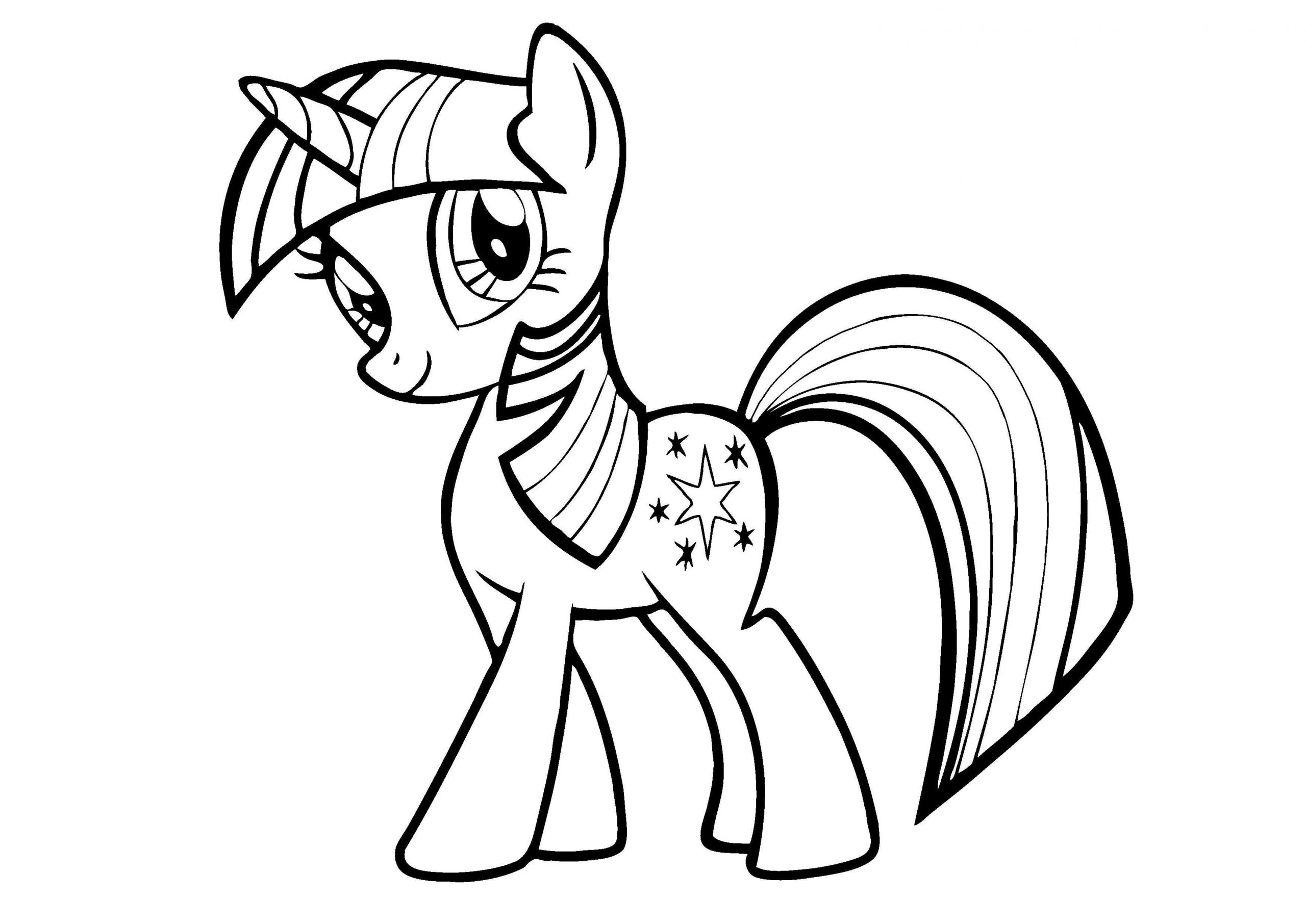 Coloring Pages For Kids My Little Pony
 Twilight Sparkle Colouring pages