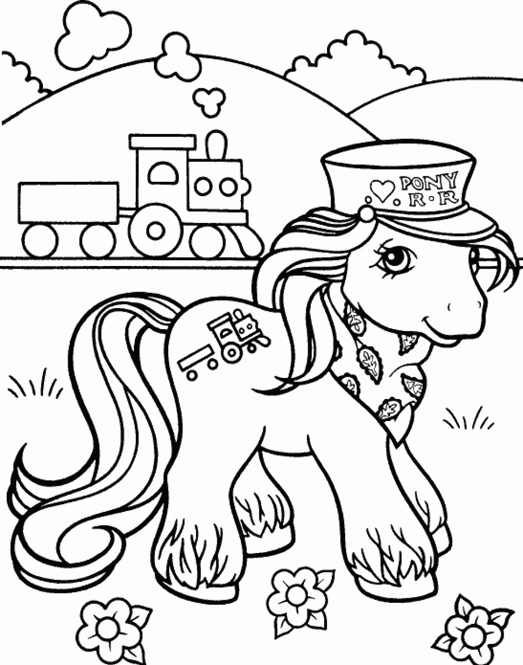 Coloring Pages For Kids My Little Pony
 FUN & LEARN Free worksheets for kid My little pony free