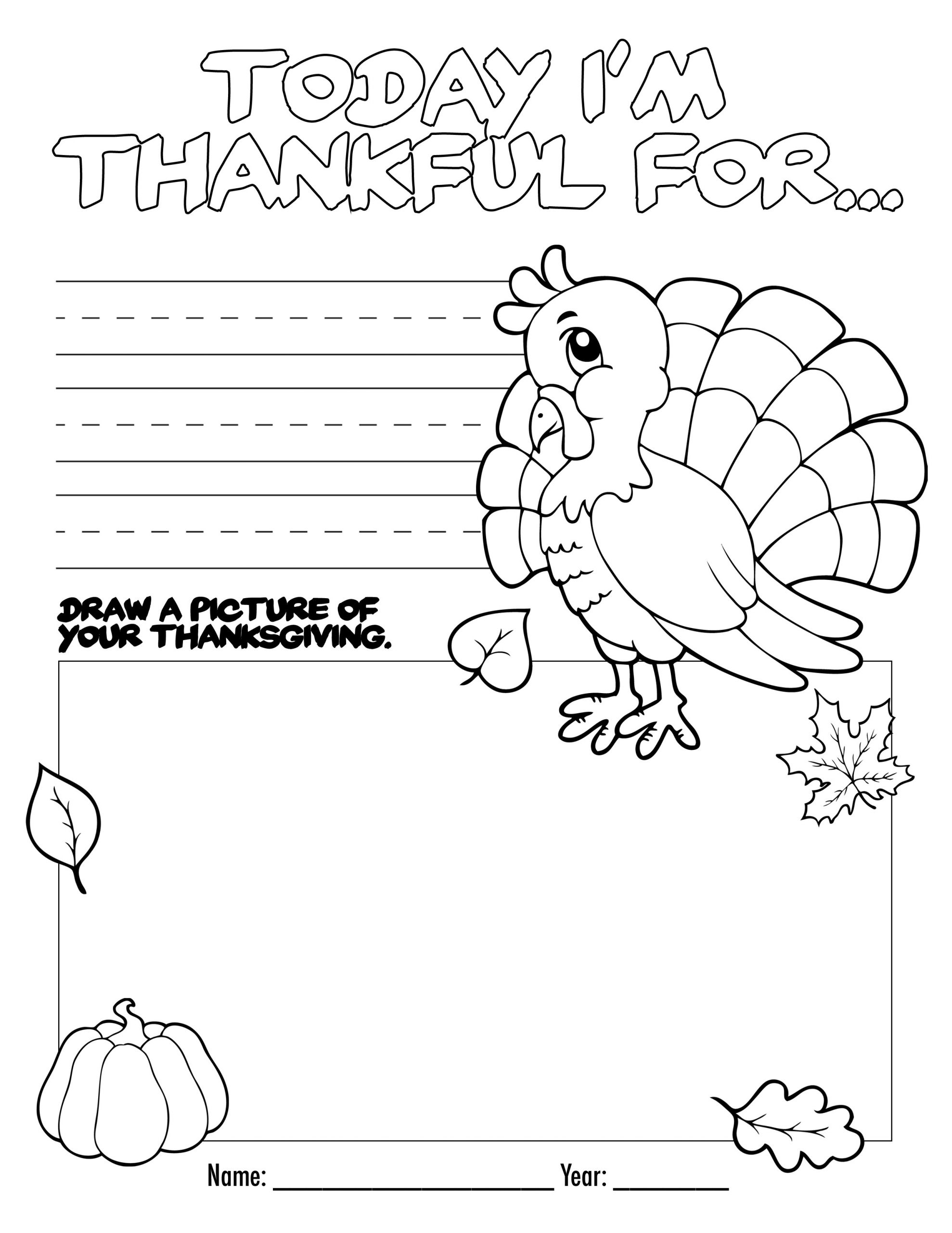 Coloring Pages For Kids Thanksgiving
 Thanksgiving Coloring Book Free Printable for the Kids