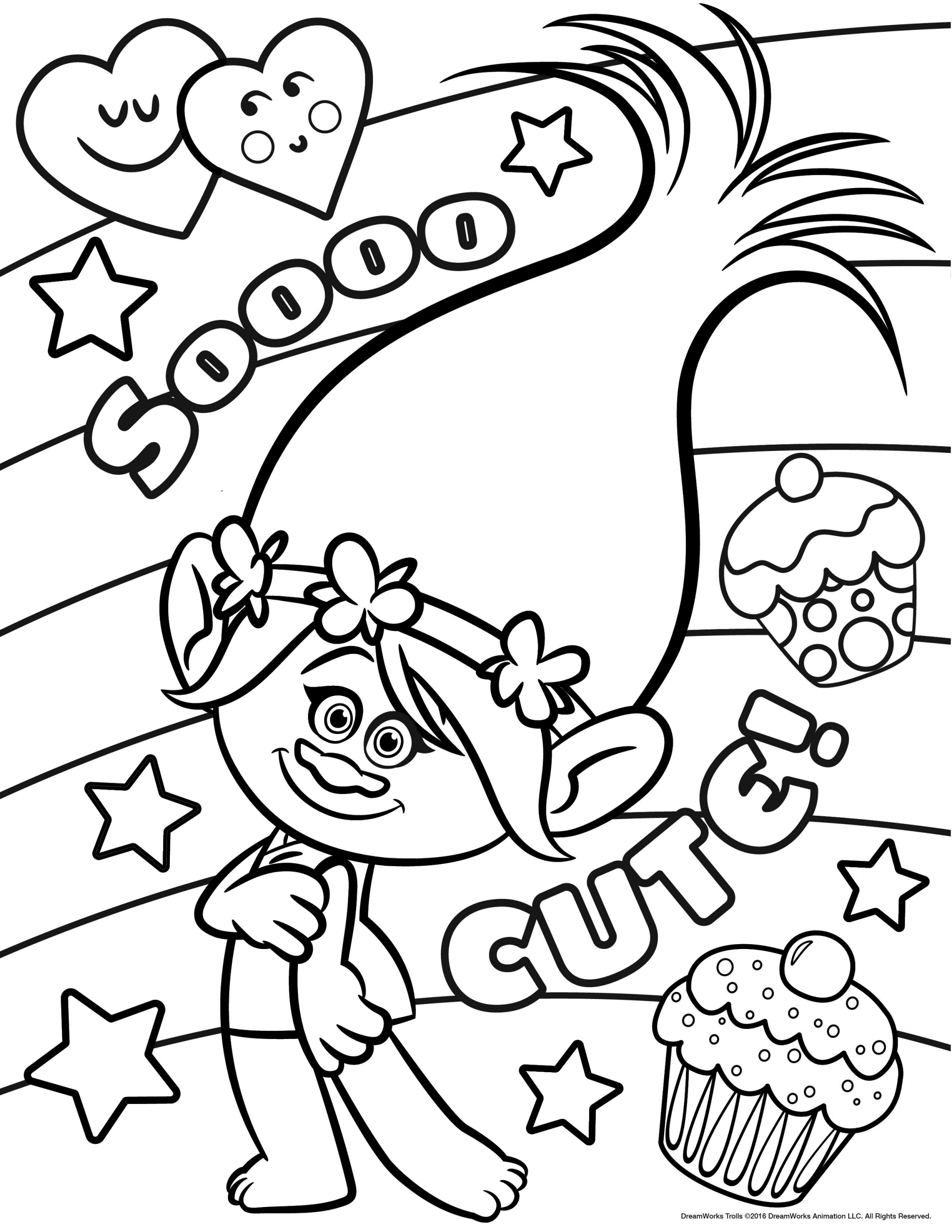 Coloring Pages For Kids Trolls
 Trolls Movie Coloring Pages Best Coloring Pages For Kids