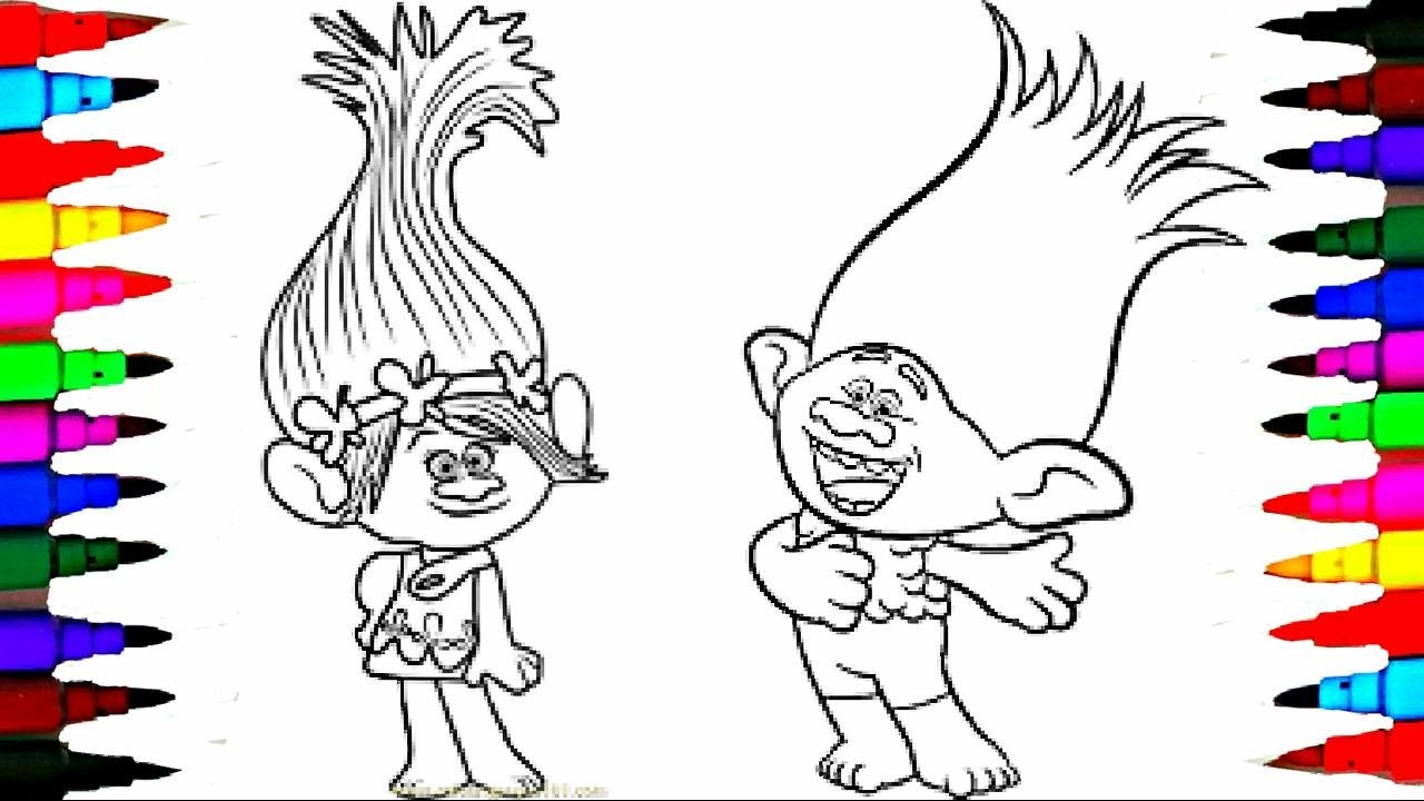 Coloring Pages For Kids Trolls
 Coloring Pages Dreamworks TROLLS Coloring Book Videos for