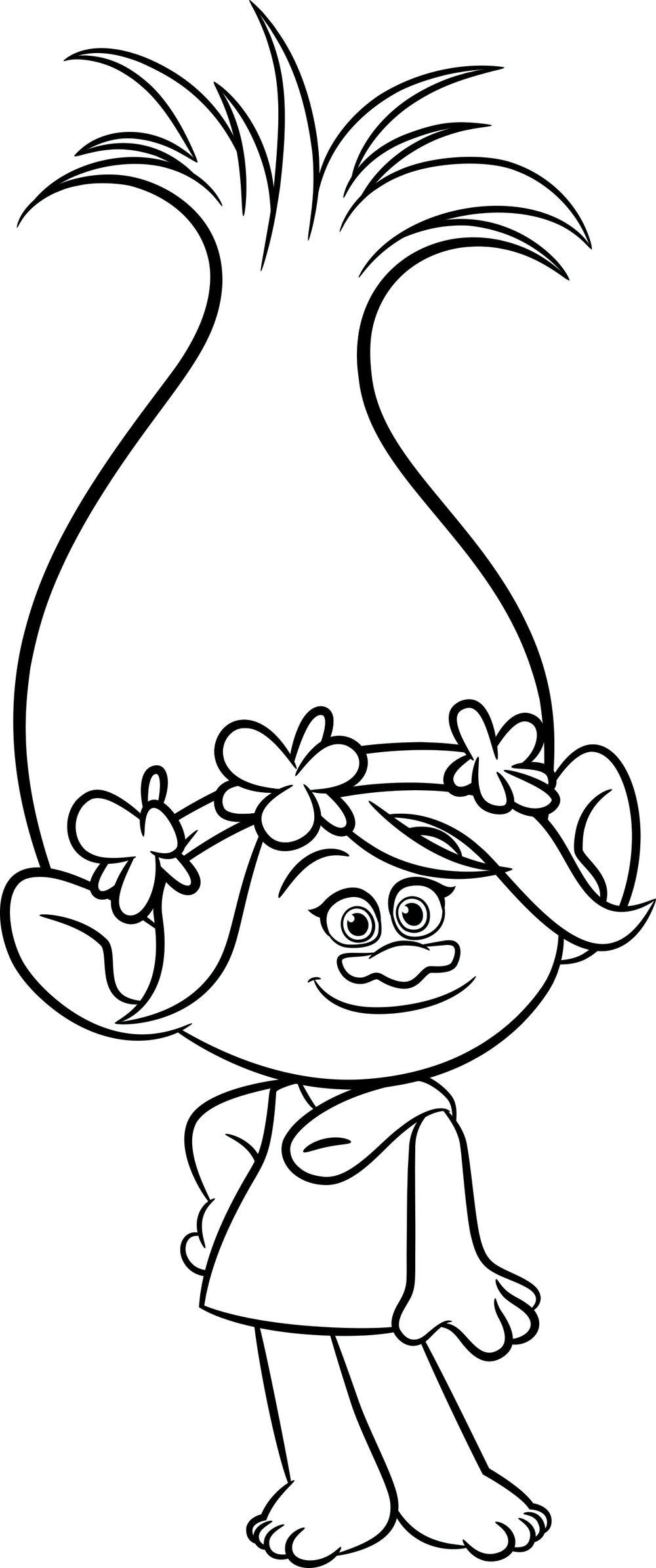 Coloring Pages For Kids Trolls
 Bring Home Happy with DreamWorks Trolls