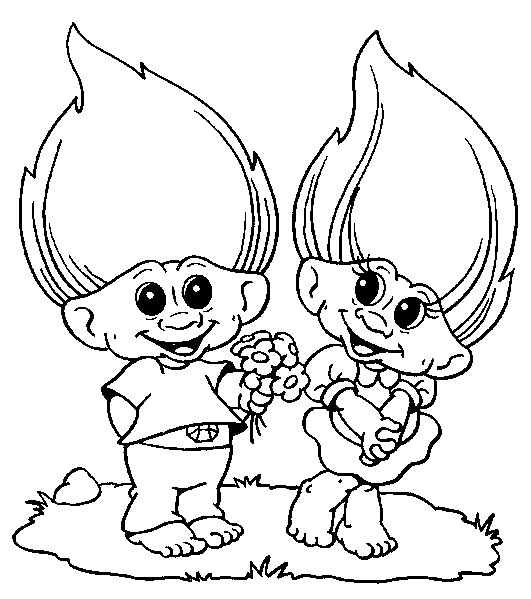 Coloring Pages For Kids Trolls
 Troll Coloring Pages