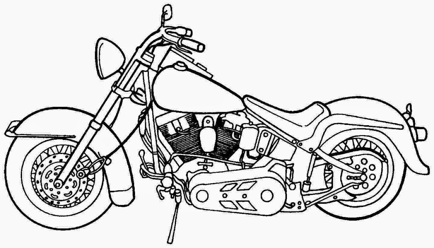 Coloring Pages For Older Boys
 Coloring Pages Motorcycle Coloring Pages Free and Printable