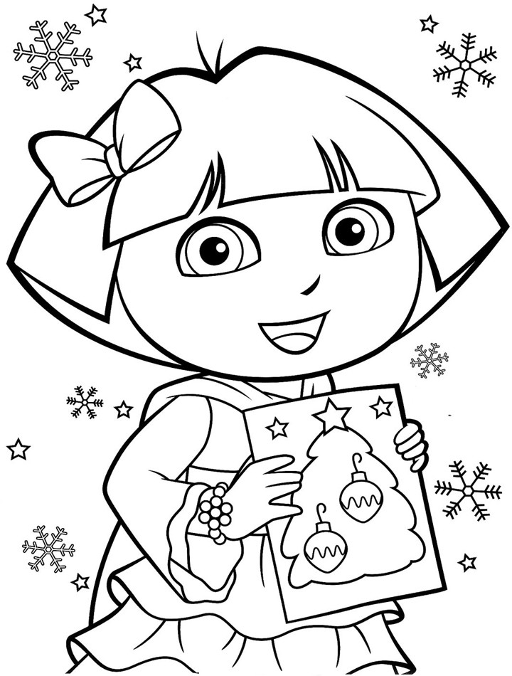 Coloring Pages For Toddlers Printable
 Printable Dora Coloring Pages