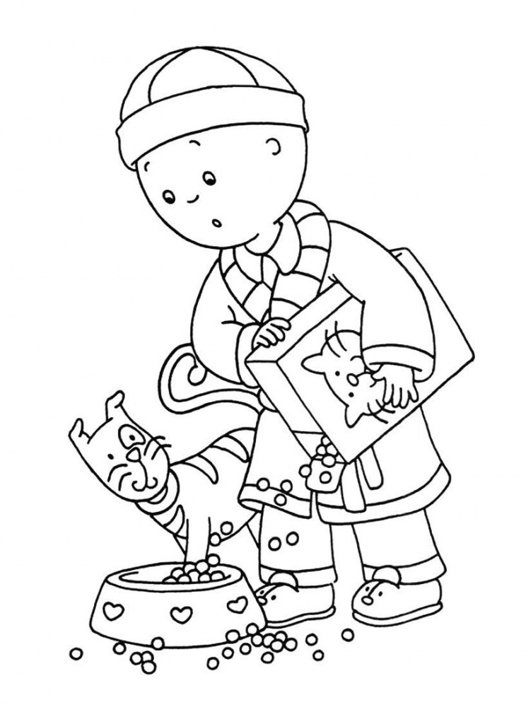 Coloring Pages For Toddlers Printable
 Free Printable Caillou Coloring Pages For Kids