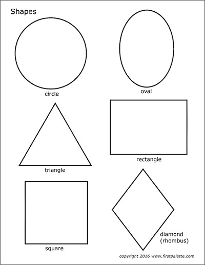 Coloring Pages For Toddlers Shapes
 Basic Shapes
