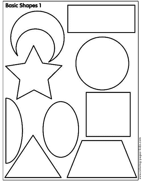 Coloring Pages For Toddlers Shapes
 Shapes on Pinterest