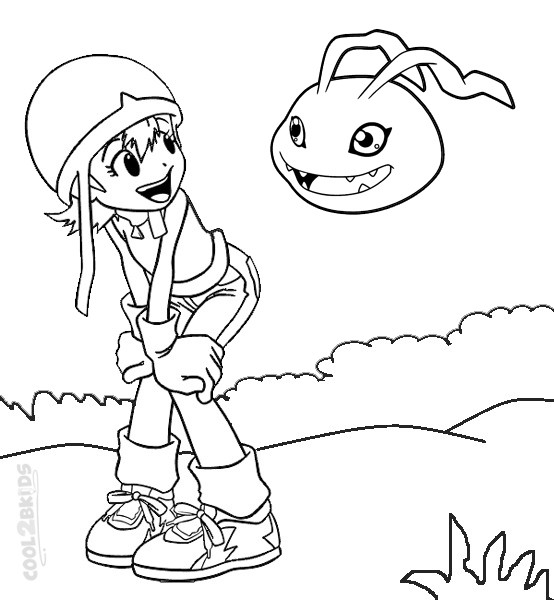Coloring Pages Free For Kids
 Printable Digimon Coloring Pages For Kids
