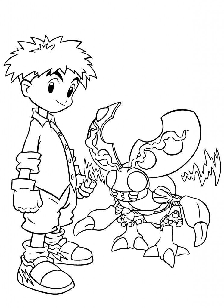 Coloring Pages Free For Kids
 Free Printable Digimon Coloring Pages For Kids