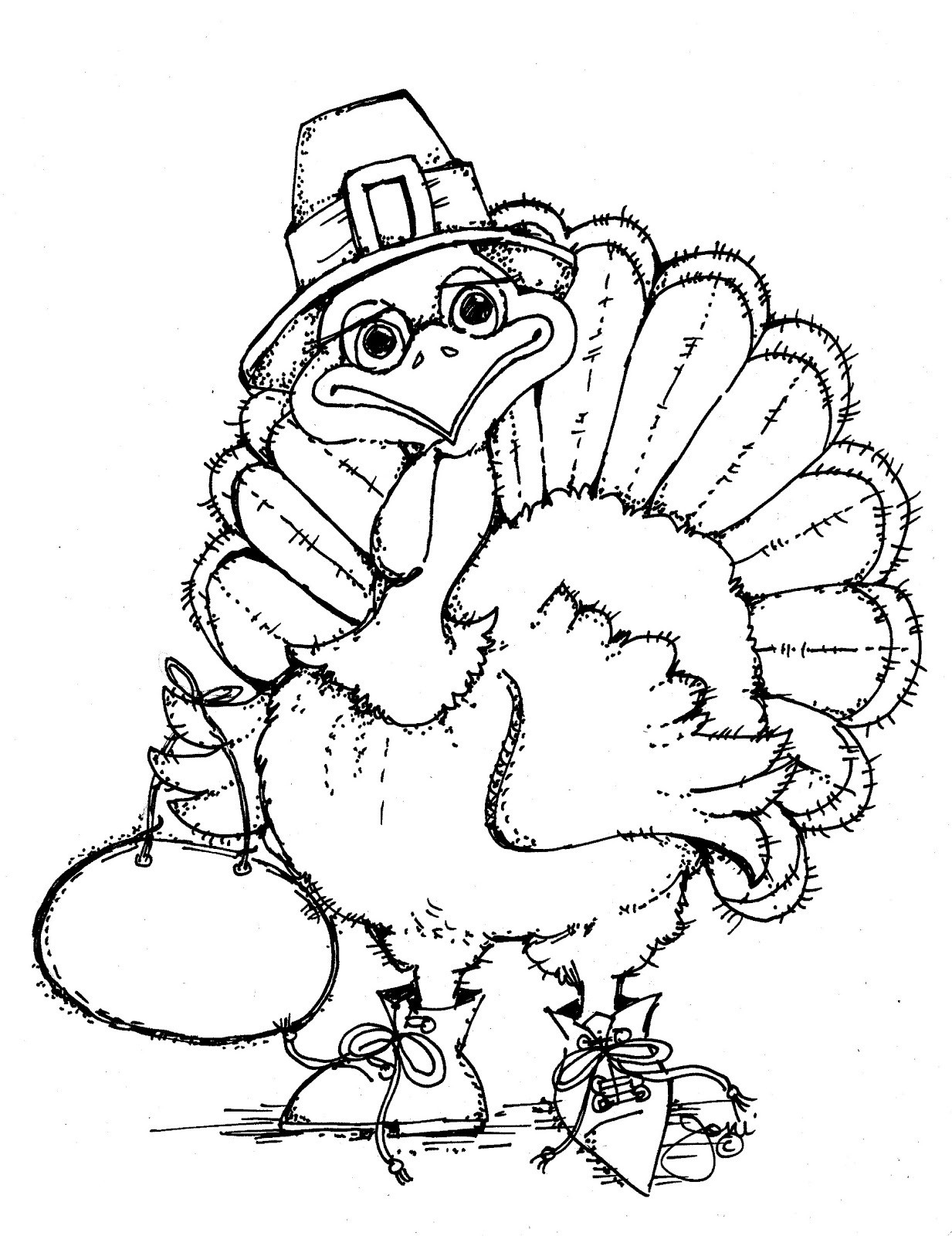 Coloring Pages Free For Kids
 Free Printable Turkey Coloring Pages For Kids