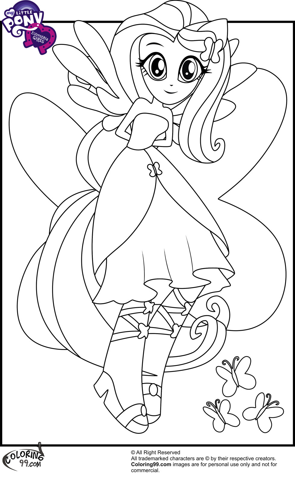 Coloring Pages Girls
 My Little Pony Equestria Girls Coloring Pages
