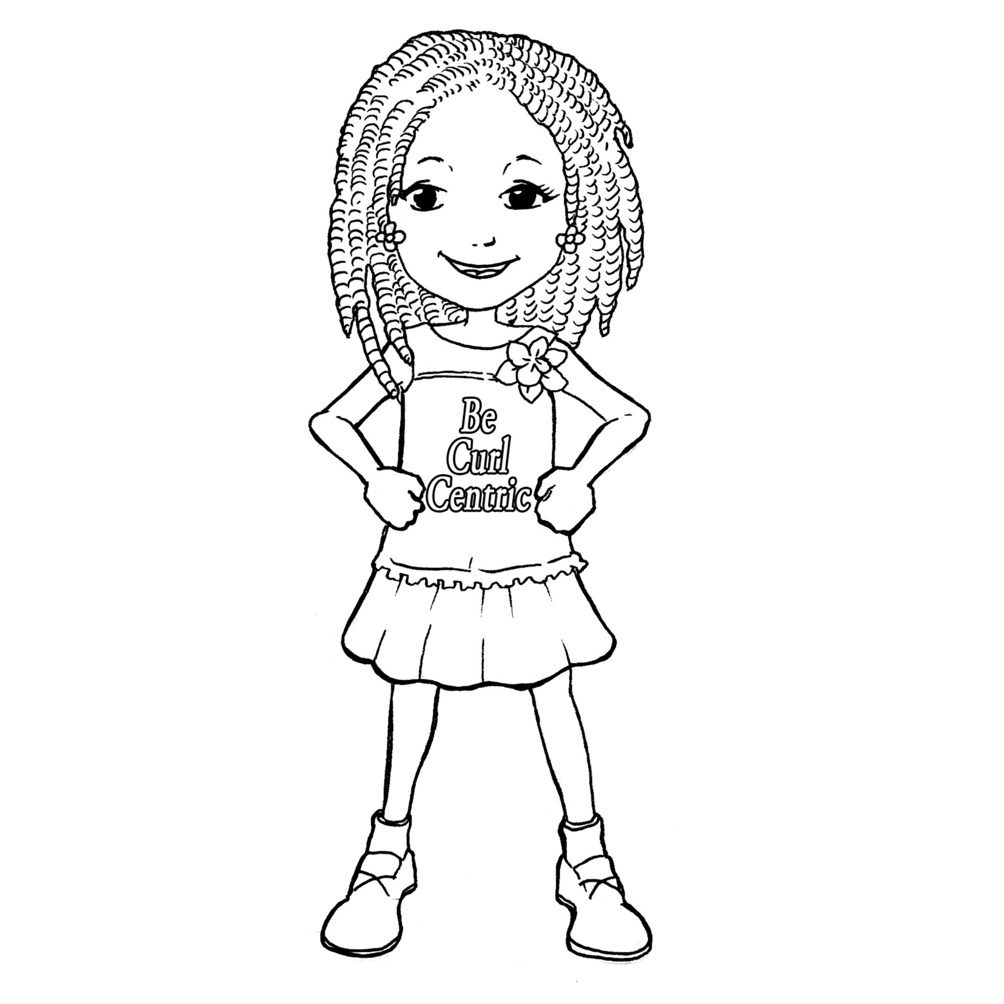 Coloring Pages Little Girls
 Teach Your Girls to Love Their Curls With BeCurlCentric