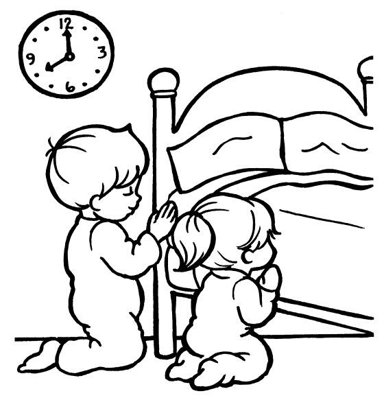 Coloring Pages Of Child Praying
 praying coloring pages preschool