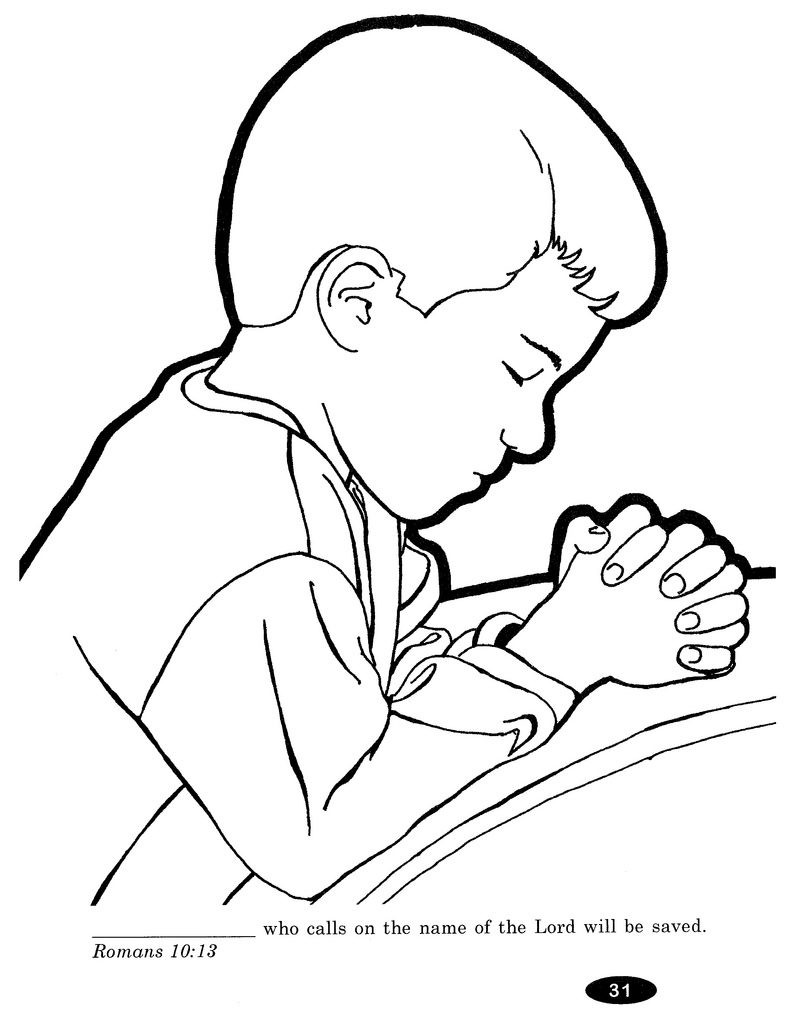 Coloring Pages Of Child Praying
 Child Praying Coloring Page at GetColorings