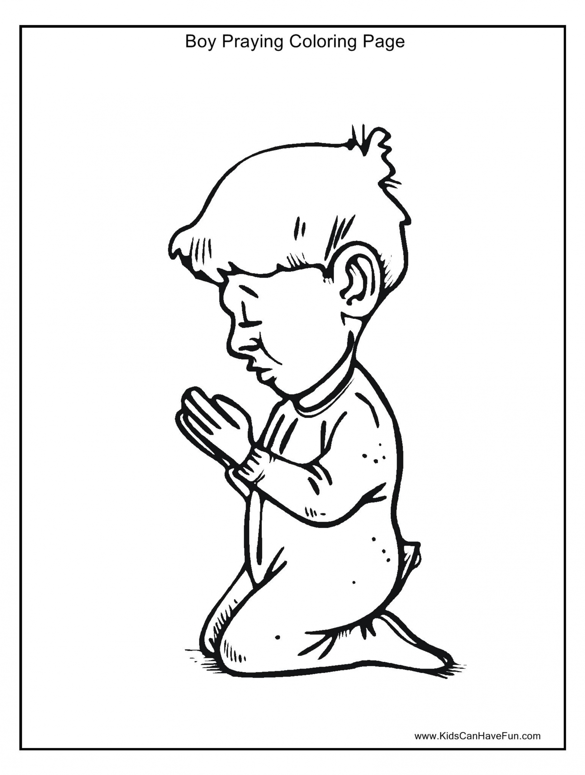Coloring Pages Of Child Praying
 Children Praying Coloring Page Bible Sketch Coloring Page