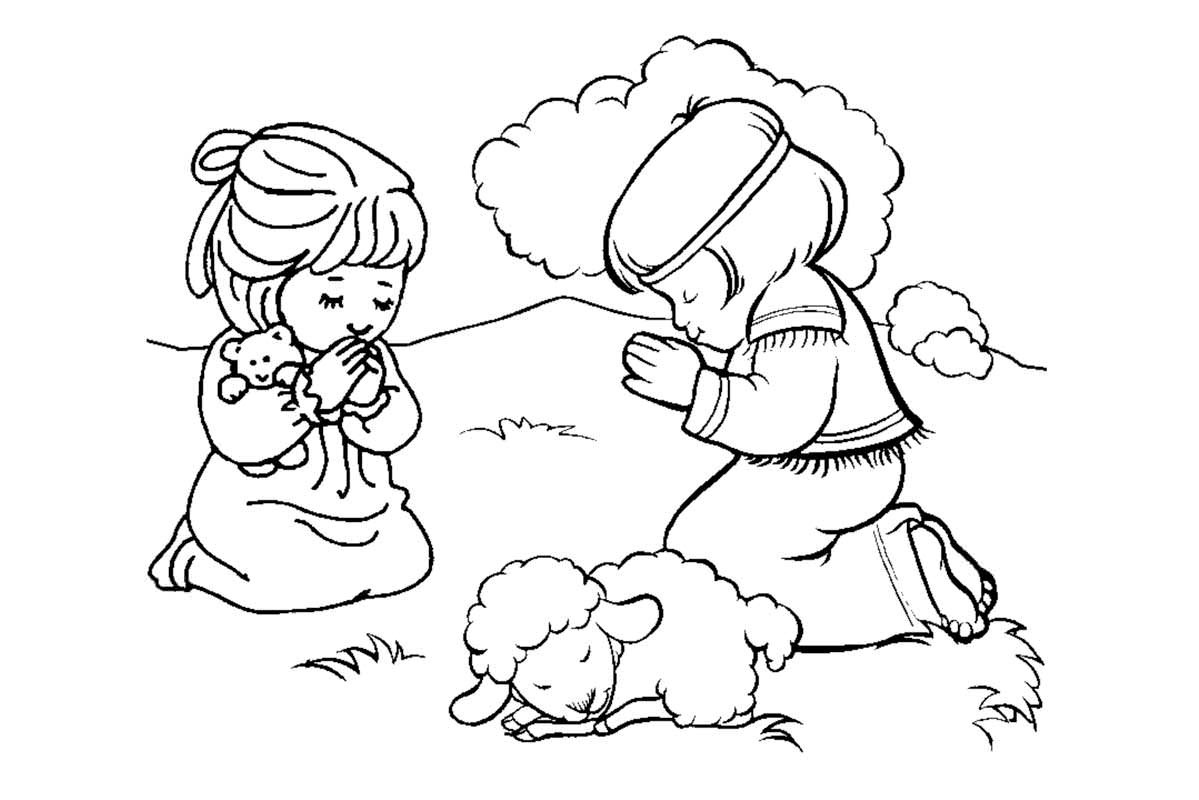 Coloring Pages Of Child Praying
 Precious Moments Praying Coloring Pages to Print
