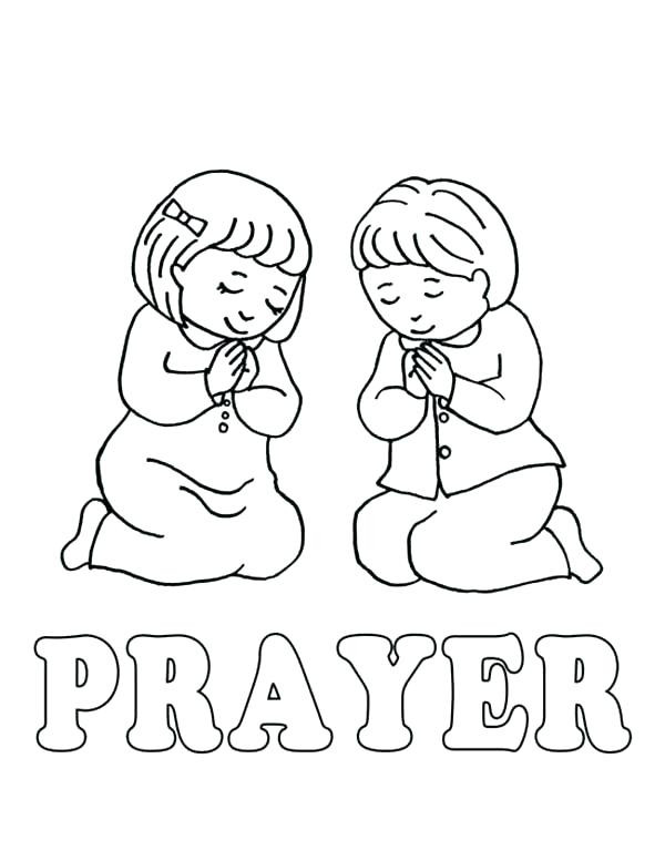 Coloring Pages Of Child Praying
 Prayer Coloring Pages To Print at GetColorings