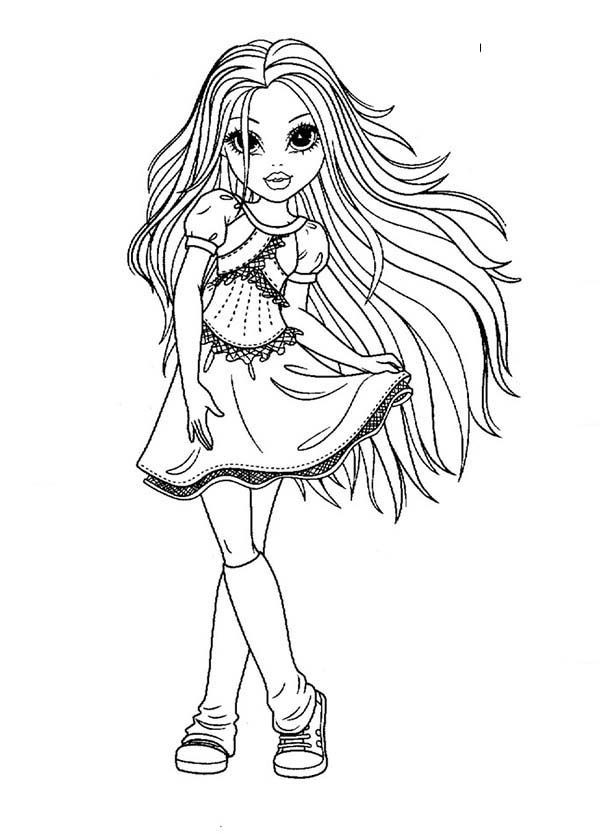 Coloring Pages Of Pretty Girls
 Beautiful Girl Avery From Moxie Girlz Coloring Pages