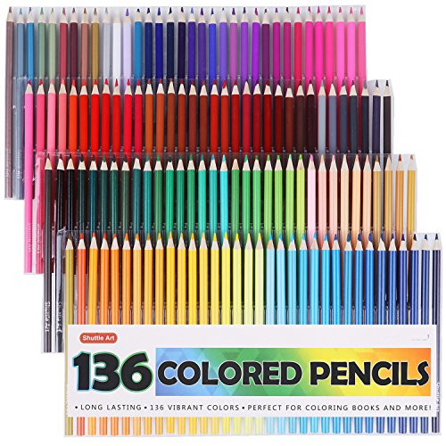 Coloring Pencils For Adult Coloring Books
 Shuttle Art 136 Colored Pencils Colored Pencil Set for