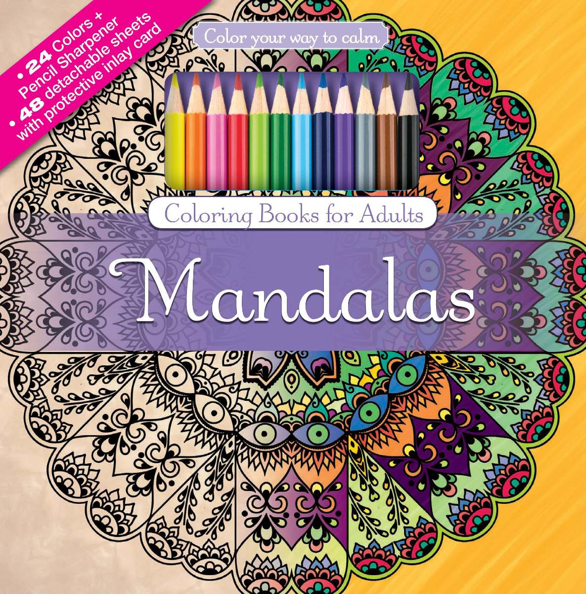 Coloring Pencils For Adult Coloring Books
 Kit Libro De 48 Mandalas Para Colorear 24 Lapices De