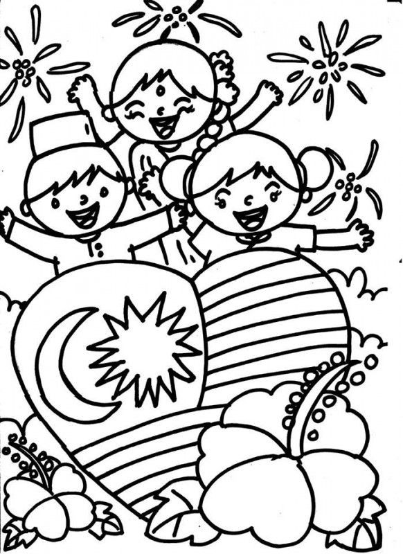 Coloring Posters For Kids
 Collection of Colouring Poster for Bulan Kemerdekaan