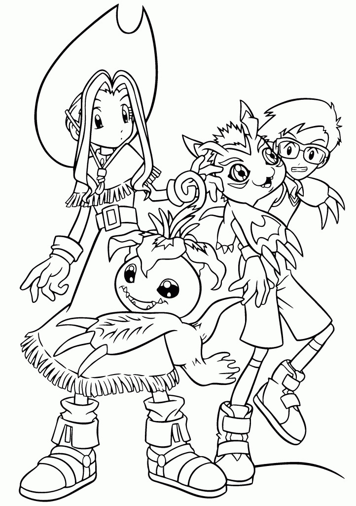 Coloring Sheet For Toddlers
 Free Printable Digimon Coloring Pages For Kids