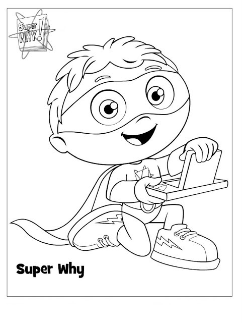 Coloring Sheets Free Printable
 Sarah with an H Super Why Party