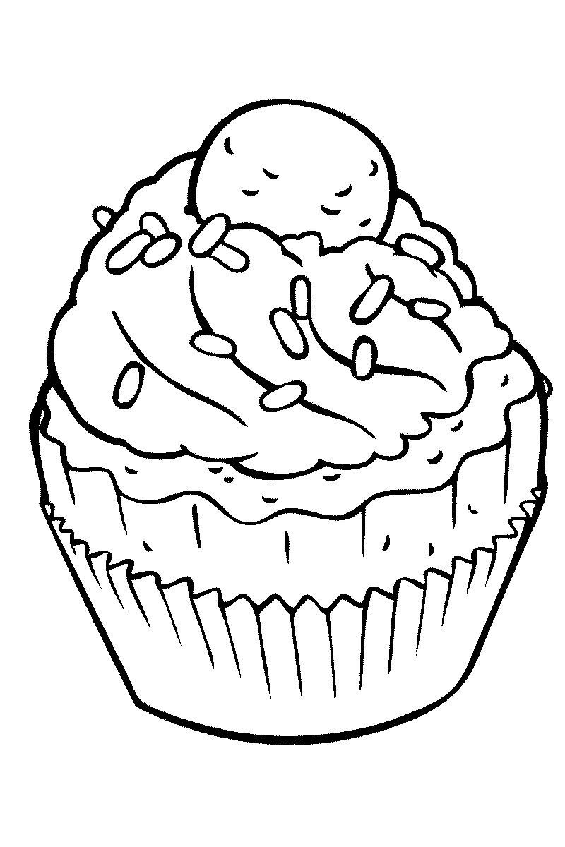 Coloring Sheets Free Printable
 Sweets Coloring Pages for childrens printable for free