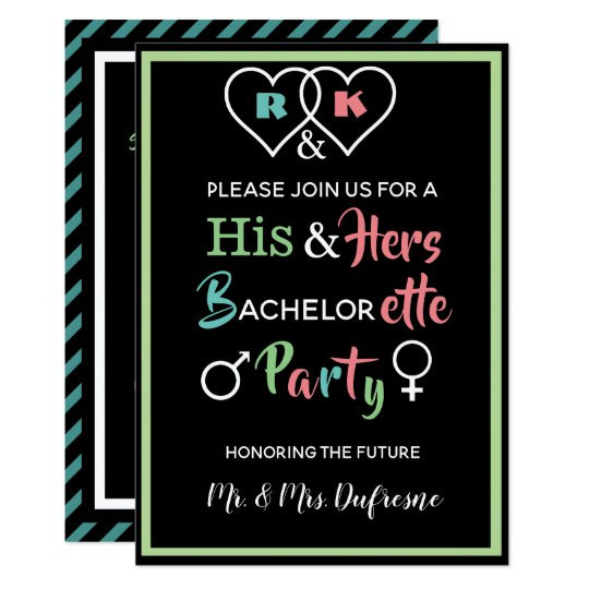Combo Bachelor Bachelorette Party Ideas
 Fun bined Bachelor Bachelorette Party Invite