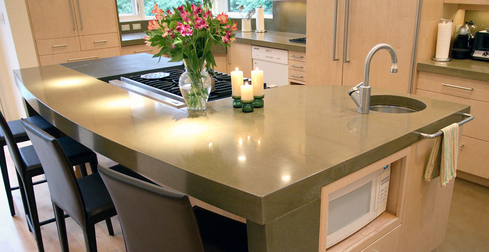 Concrete Kitchen Countertops
 Kitchen Countertop Buyer s Guide Remodeling Expense