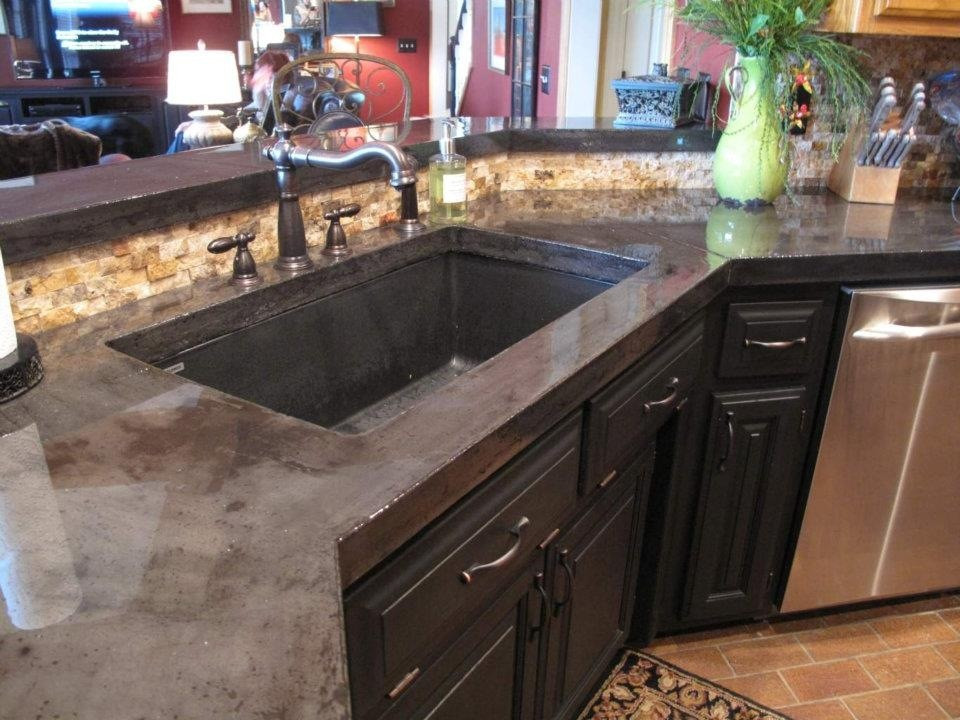 Concrete Kitchen Countertops
 How to pour and install concrete countertops in your