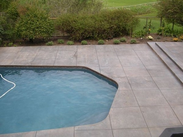 Concrete Pool Deck Paint
 Pool Deck LastiSeal Concrete Stain & Sealer Modern