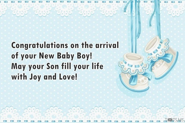 Congratulation Baby Boy Quotes
 Congrats on the first arrival Txts