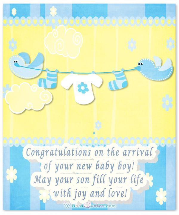 Congratulation Baby Boy Quotes
 Baby Boy Congratulation Messages with Adorable