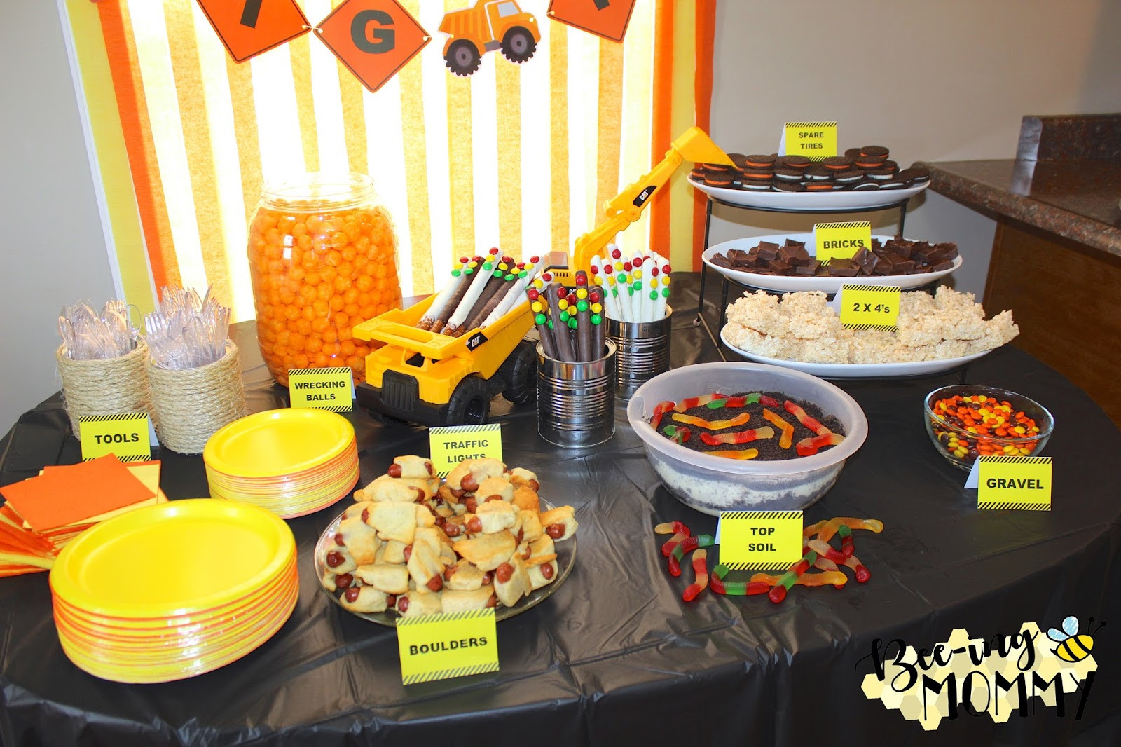 Construction Party Food Ideas
 Bee ing Mommy Blog Construction Birthday Party