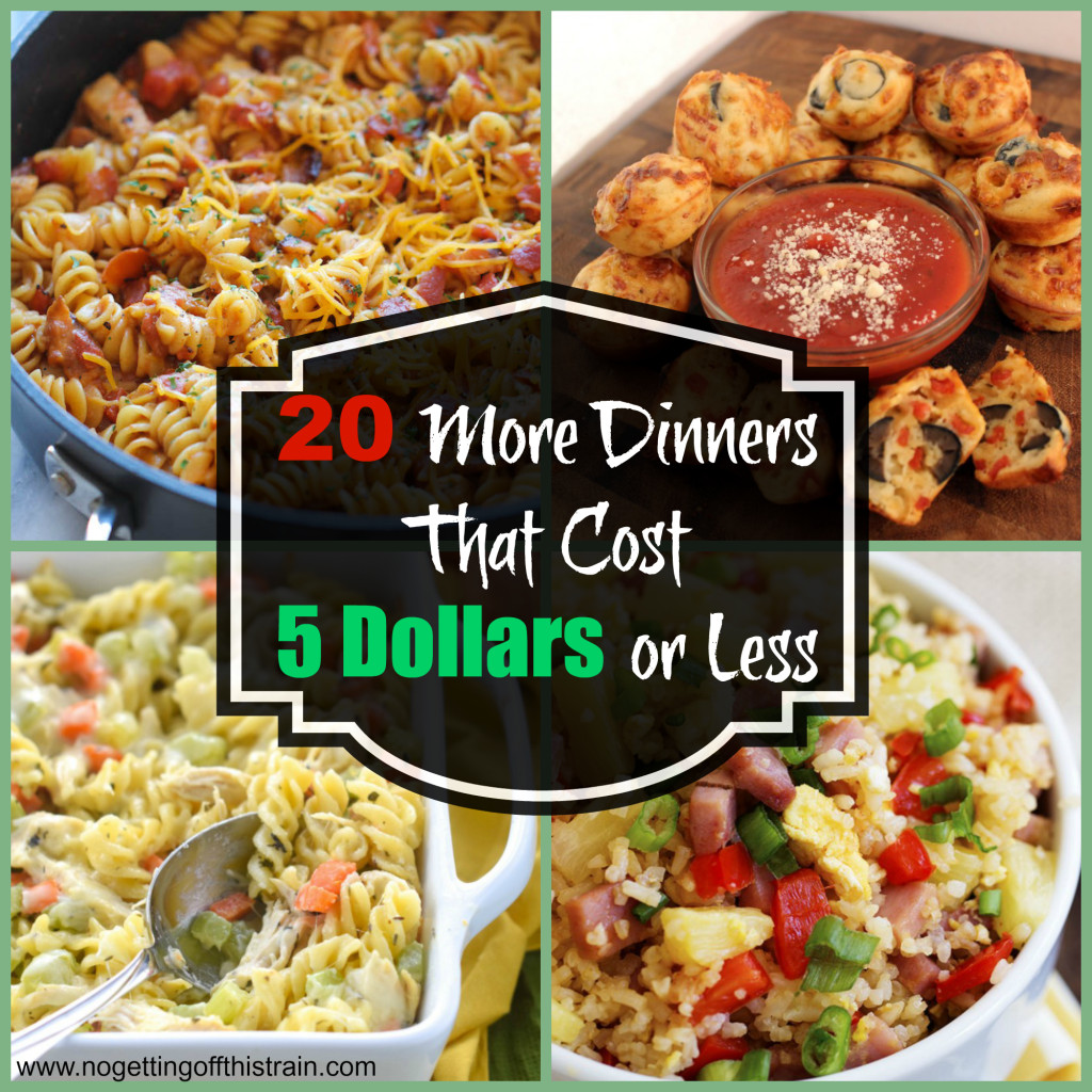 Cooking For Two On A Budget
 20 More Dinners That Cost 5 Dollars or Less