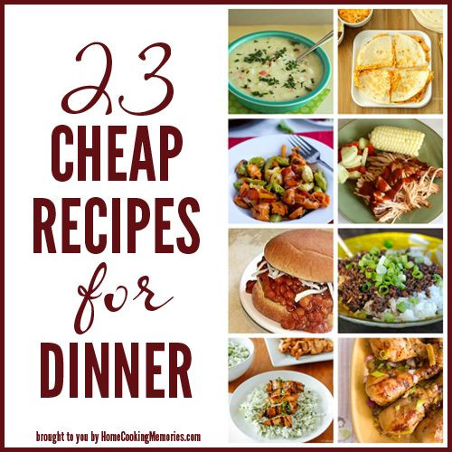 Cooking For Two On A Budget
 23 Cheap Recipes for Dinner
