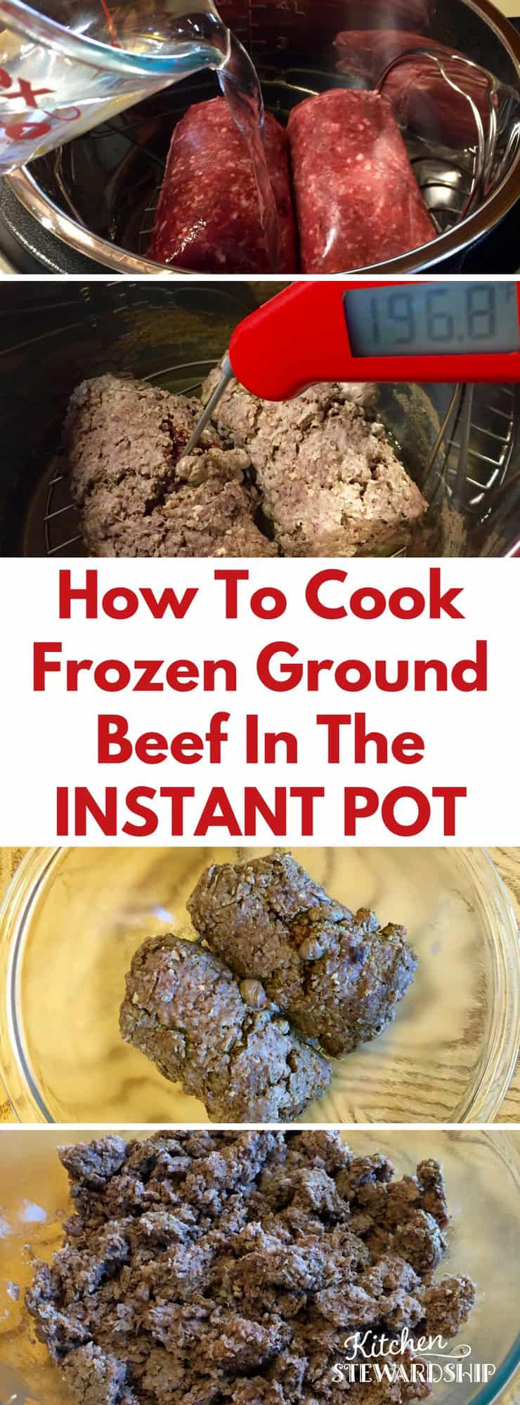 Cooking Ground Beef In Microwave
 How to Cook FROZEN Ground Beef in the Instant Pot Pressure