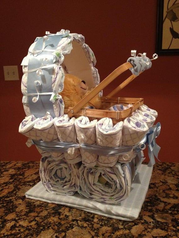 Cool Baby Shower Gift Ideas
 Boy Diaper Carriage Unique Baby Shower Gift