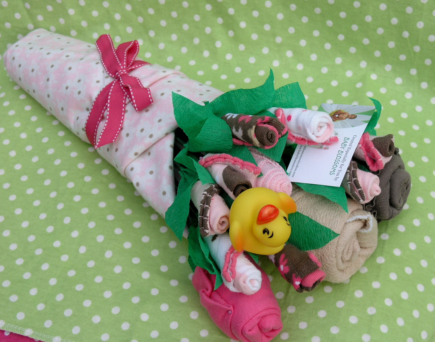 Cool Baby Shower Gift Ideas
 Baby Clothes Bouquet for Girls Unique Baby by babyblossomco