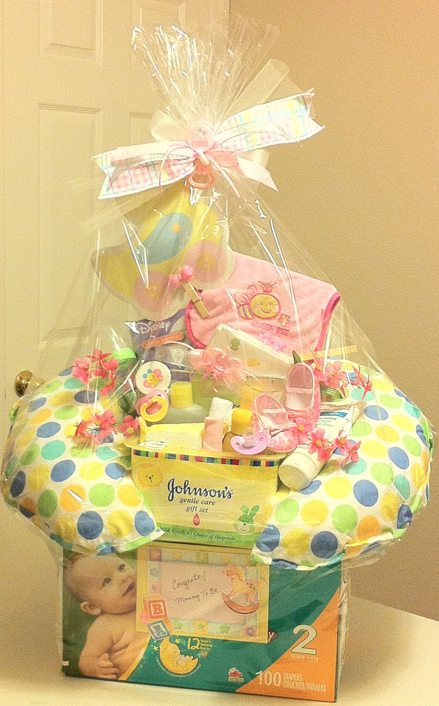 Cool Baby Shower Gift Ideas
 Baby Girl Unique Gift Basket good idea to use the empty