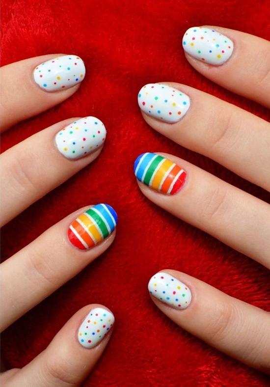 Cool Nail Designs Easy
 30 Simple And Easy Nail Art Ideas