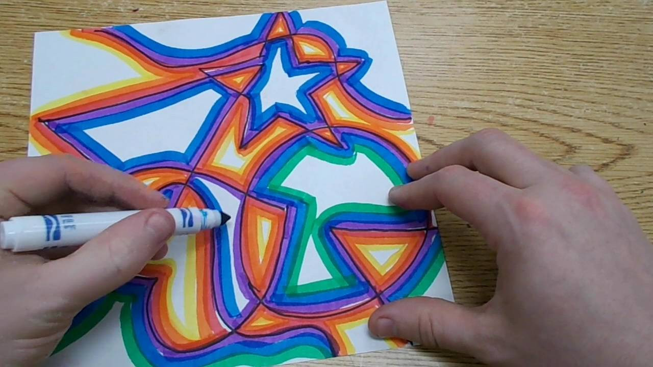 Cool Paintings For Kids
 Kids Art Project Abstract Shapes with Warm & Cool Colors