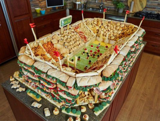 Cool Party Food Ideas
 So cool for a sports themed party Some day I will make a