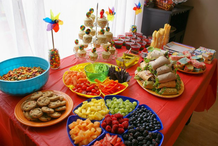 Cool Party Food Ideas
 Unique Food Tables 4 Rainbow Party Food Ideas