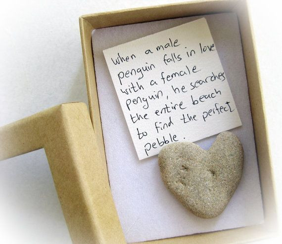 Cool Valentine Gift Ideas
 Valentine s Card For Her Unique card heart shaped rock