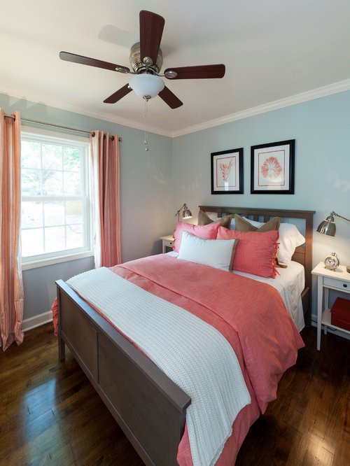 Coral Color Bedroom
 Teal And Coral