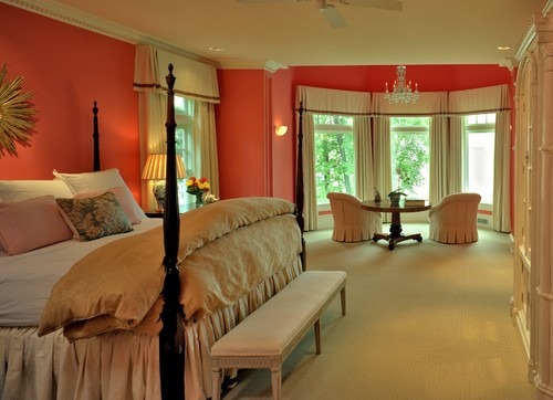 Coral Color Bedroom
 my bedroom wall is coral so give me more ideas about