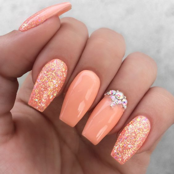 Coral Color Nail Designs
 Coral Color Nail Designs for Spring